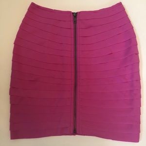 NWT Silence & Noise Pink Zipper Pleated Mini Skirt
